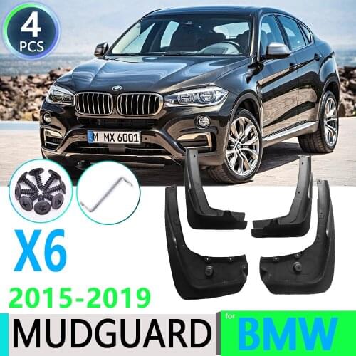 For BMW X6 F16 2015~2019 2014 2015 2016 2017 2018 Car Fender Mudguard Mud Flaps Guard Splash Flap Car Accessories
