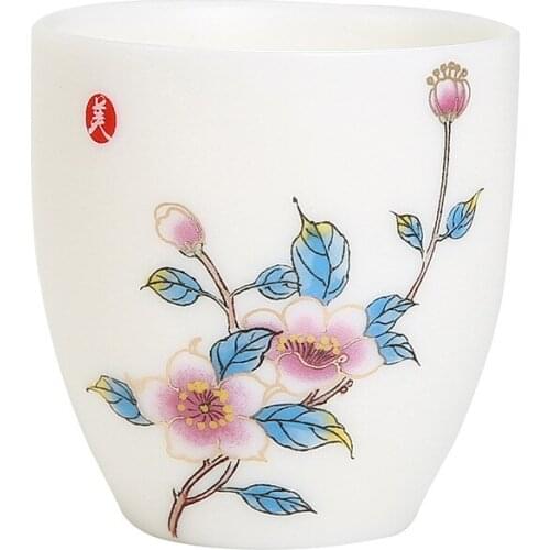 Master Cup Tea Cup Sheep Porcelain Kombucha Teacup Ceramic Hand-Painted Chinese Ceramic Whiteware