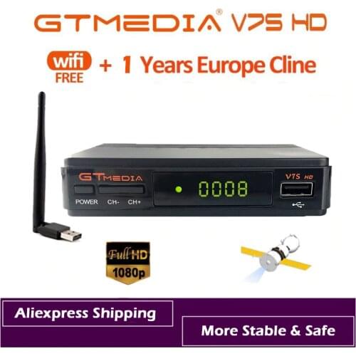 DVB-S2 Gtmedia V7S HD 1080P Digital Receptor DVB-S2 Satellite Receiver Tv Tuner HD Box Cline Decoder Biss VU PVR WiFi Freesat v7