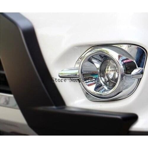 For Mitsubishi Pajero sport 2014 2015 2016 2017 fog lamp frame fog lamp cover fog lamp decoration for pajero sport accessories
