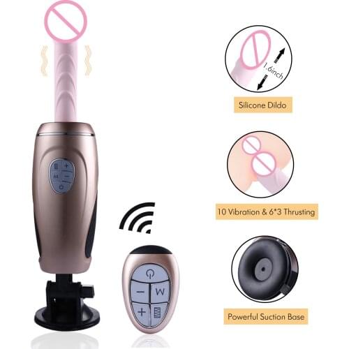 HISMITH Thrusting sex machine dildo adult toys for women Love machine Multi-frequency sex vibrator suction cup woman sex toys