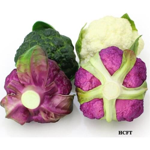 Faux fake artificial vegetables model Kitchen hotel restaurant store shop decoration broccoli cauliflower brocoli cabbage
