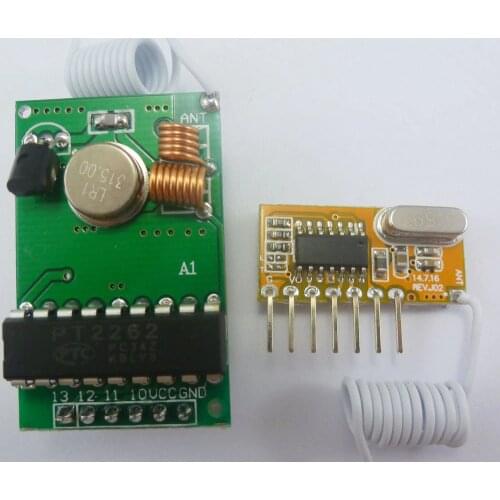 315MHz PT2262 encoder for Arduino Decoder RF Transmitter Receiver Link Kit