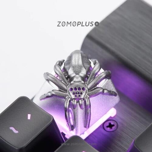 ZOMO Key cap mechanical keyboards keycap personality design,Animal modeling Spider aluminum alloy keycaps Cherry MX axis,S8