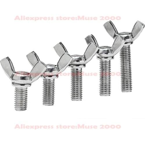 M5M6*8 6 8 10 12 16 20 25 30 35 40 45 50mm handle screw wing bolt 304 Steel hand adjusting Lifting weight loading tool fastener