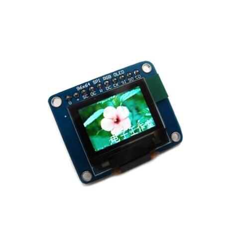 0.95 inch Full Color OLED Display Screen Module SSD1331 Drive IC SPI Interface 96*64 (With Pin Header)