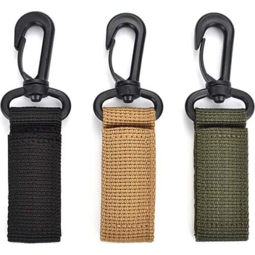 Metal Buckles Camping Hunt Hang 360 Rotating Hook Ribbon Buckle Quick Release Work Belt Tactical Buckle Black Mens Army Nylon