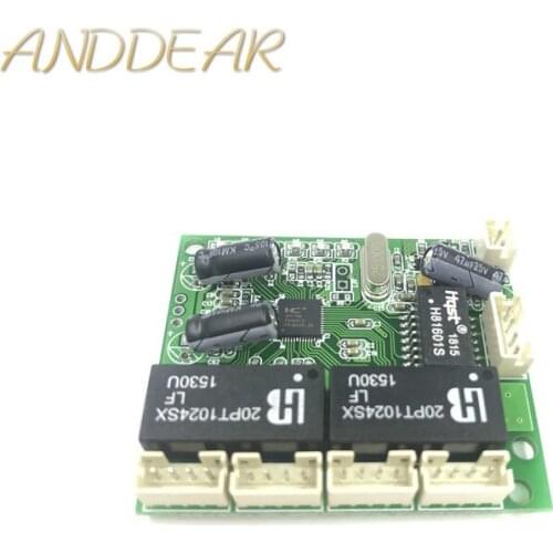 Mini extra small 3/4/5 port 10/100Mbps engineering switch module network access control camera exquisite compact PCBA board OEM