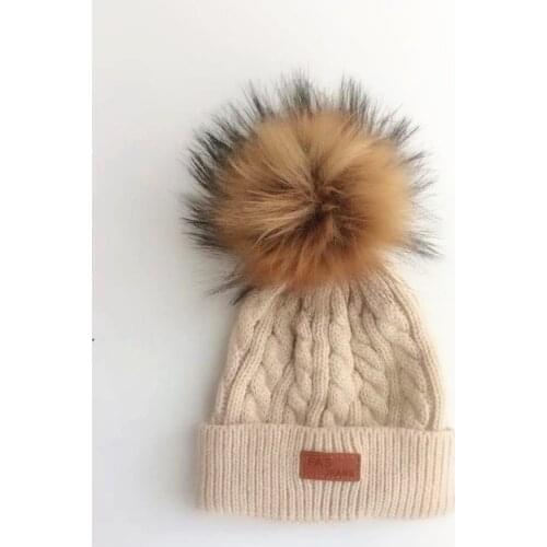 Fashion Baby Hat Knitted Winter Pom Pom Children Hat For Boys Girs Pom Beanies Baby Cute Cotton Cap Warm Baby Hat