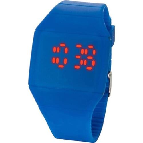 Fashion Men Lady Touch Digital LED Silicone Sports Wristwatch Ultra-thin Watch women LED Digital Wrist Watch