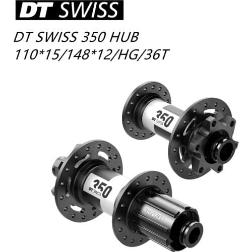 New 2021 original DT Swiss 350 MTB bike classic pull wheel hub, 32H 6-pin disc brake front 110*15 rear 148*12 36TRatchet