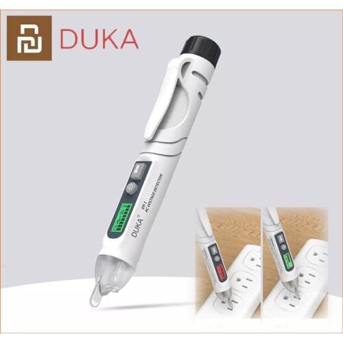 New DUKA Voltage Detectors Smart Non-Contact Tester Pen Meter 12-1000V Current Electric Sensor Test Pencil With LED light
