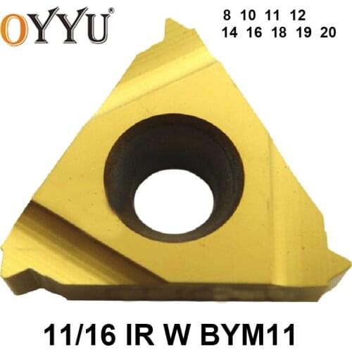 OYYU 11IR 16IR 8W 10W 11W 12W 14W 16W 18W 19W 20W BYM11 Threading Carbide Inserts Turning Tool CNC Lathe Cutter