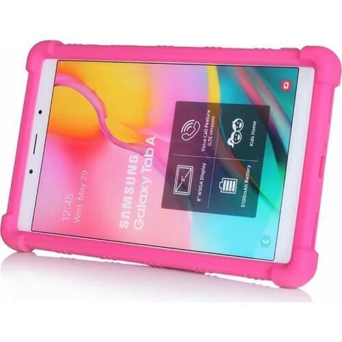 Shock Proof Case for Samsung Galaxy Tab A 8.0 2019 silicone anti-crack cover SM-T295 SM-T290 Stand Holder