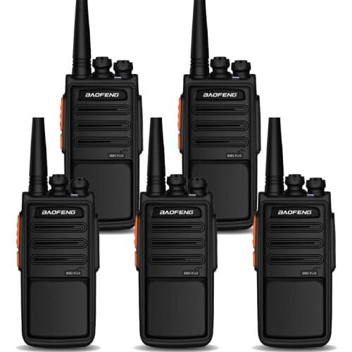 Wholesale 5Pcs BaoFeng Walkie Talkie radio BF-888S Plus With Larger Battery and Clearer Voice 16CH Long Range two way radio