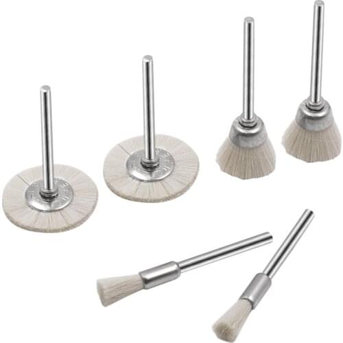 Wool brush Abrasive Grinding Accessories Tool 3mm Handle Soft Grinding Wheel Polishing Brush Polishing Rotary Tool