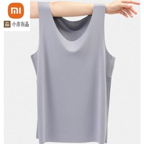 Xiaomi youpin New mens spring and summer 60 modal breathable vest stretch slim solid color base sportswear