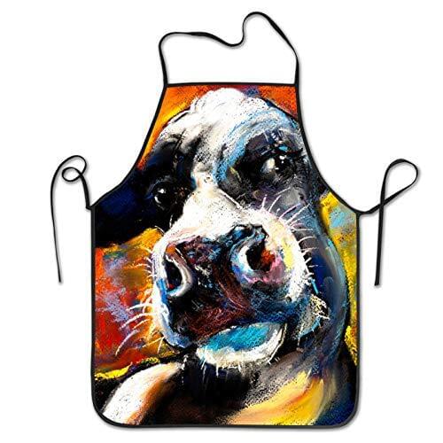 Winter Snowman Birds Christmas Cute Canvas Apron Cooking Chef Work Shop Women Men Adult Girl Kid Baking BBQ Grilling Kitchen