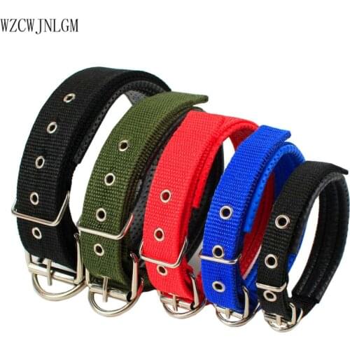 Pet supplies Nylon Dog Collar Adjustable Size Pet collar Custom Puppy Dog Walker 10pcs