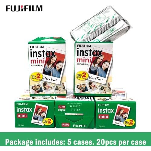 100 sheets mini Fujifilm instax film 3 inches White Edge Photo Paper for mini 8 9 7s 25 50s 90 Instant Camera Paper film