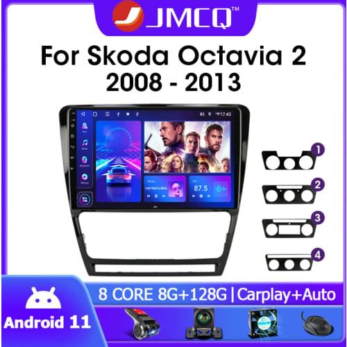 JMCQ Andriod 9.0 Car Radio Multimedia Video Player For 2004-2013 Volkswagen SKODA Octavia 2 player 2Din Navigaion GPS RDS DSP