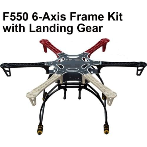 FPV F550 Hexa Frame Arm HexaCopter PCB with Landing Gear Gimbal Protector Battery Plate for Flamewheel F550 HJ550 Quadcopter