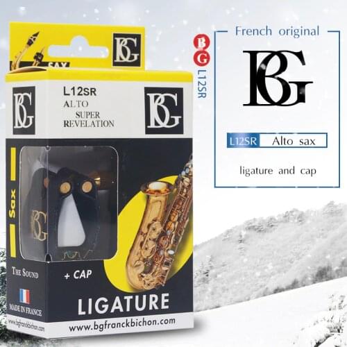 France original BG ligature Bb soprano tenor Eb alto baritone saxophone and clarinet mouthpiece Use L12SR L13SR L14SR L15SR L4SR