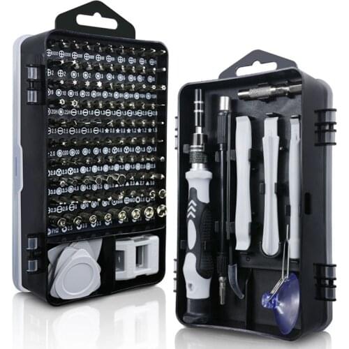 Multifunctional 115 in 1 Precision Screwdriver Bit Set Mobile Repair Tool Kits For Home