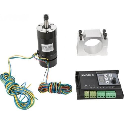 Spindle Motor + HALL Brushless Motor Driver 12000rpm 48VDC ER8 Motor Driver Kit For Engraving Machine 400W