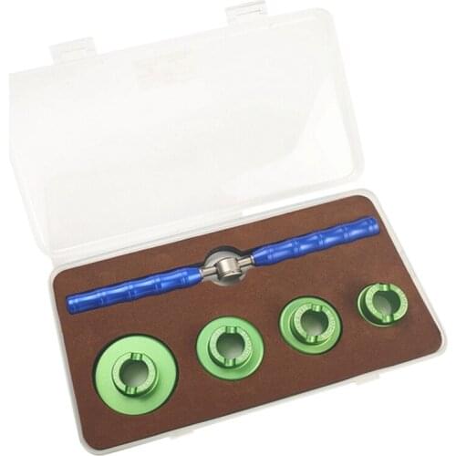 1Pcs Hand Wrench Watch Back Case Opener +4 Grooved Dies 20mm 30mm 33mm 42mm Repair Tool Set for Seamaster Watches