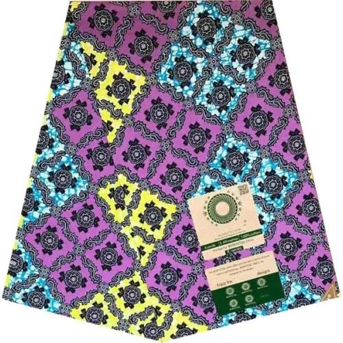 Veritable real nigerian prints in fabric 100% cotton 6yards/piece african wax woman ankara soft breathable wax africa V-L 702