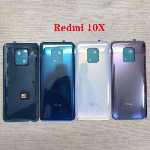 For Xiaomi Redmi 10X 5G version Original glass back cover battery cover rear glass cover