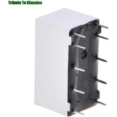 12V Coil Bistable Latching Relay DPDT 30VDC 2A 1A 125VAC HFD2/005-S-L2-D Realy