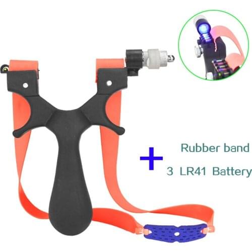 New Chasing Slingshot High Precision ABS Resin Recurve Wide Leather outdoor slingshot With 3 LR41 Battery