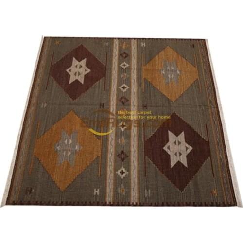 Handmade wool kilim rugs living room rug bedroon bedside blanket corridor Mediterranean style FC70gc131yg4