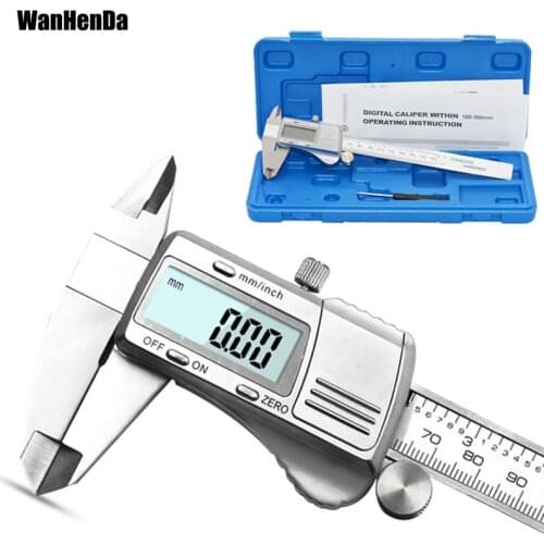 Digital calipers All Stainless Steel High Precision Electronic Digital Vernier Caliper Measuring Tools 150mm/200mm/300mm caliper