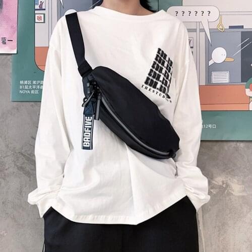 Trend Men Chest Bag Sports Waist Bags Nylon Unisex belt Pack Waterproof Outdoor Phone Pouch Crossbody Pouch Men Short Trip Bag