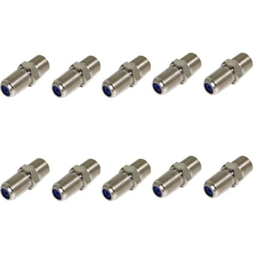 10 PCS TV Cable Extension Coupler, F Type High Frequency 3GHz Female to Female Connector Adapter