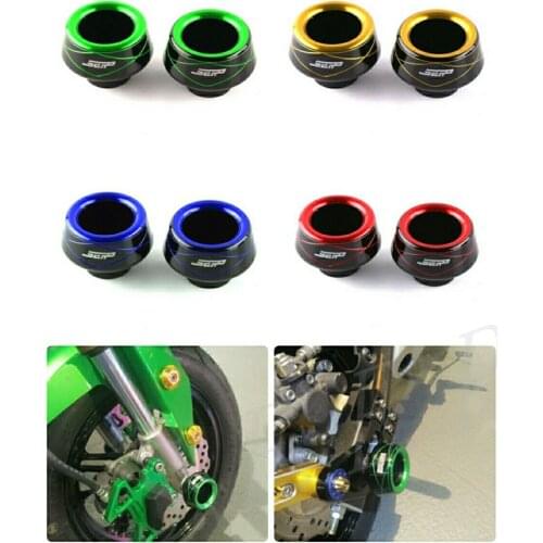 Universal CNC Front Rear Fork Wheel Fall Protection Frame Slider Anti Crash Protector For Kawasaki Z125 Z650 Z900 Ninja 250/300