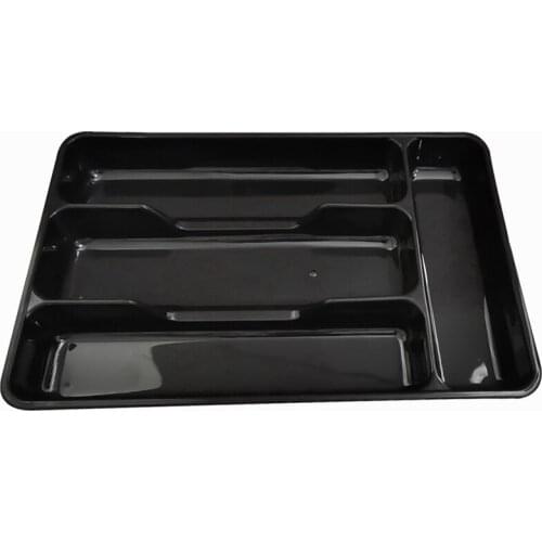 Cutlery Organizer Box Kitchen Drawer Organizer Separation Finishing Storage Box Eco-Friendly PP Tray Spoon Knife Fork Cutlery