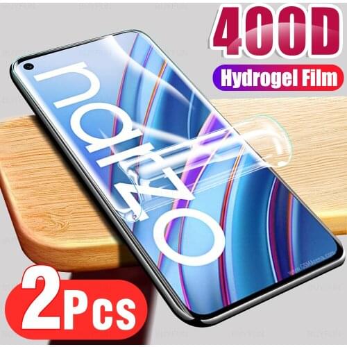 2Pcs Full Cover Protective hydrogel film For OPPO Realme Narzo 30 4G 2021 Phone Screen Protector For Real me narzo30 films