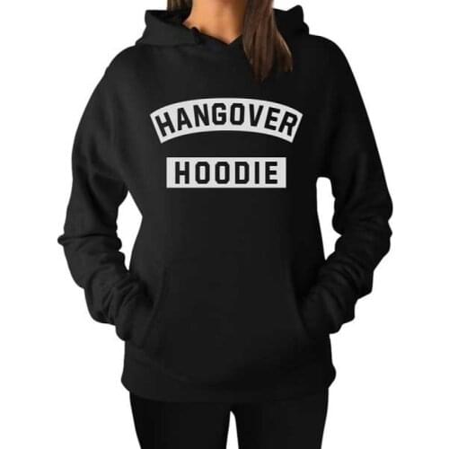 High Quality HANGOVER HOODIE Cool Women Casual Sweat Long Sleeve Letter Print Pullover Hoodies grunge tumblr warmer goth outfit