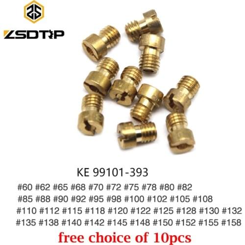 ZSDTRP M5 10pcs Carburetor Main Jet Kit Set Replacement For CV CVK CVVD FCR PWK VA VB VE Motorcycle Carburetor