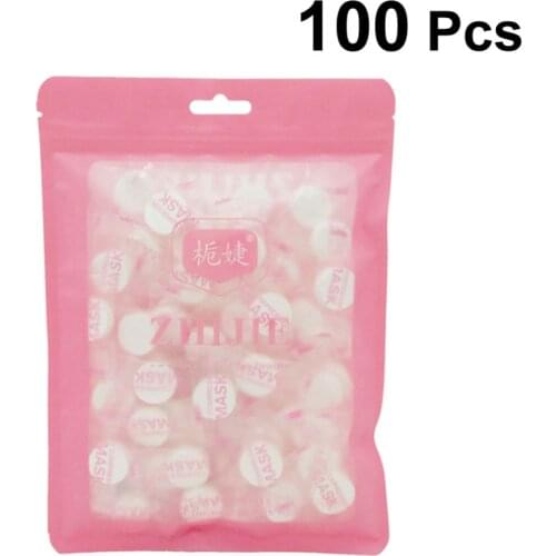 100pcs Compressed Masks Practical Wrapped Nonwovens Disposable Facial Masks DIY Tools Face Mask For Makeup Skin Care