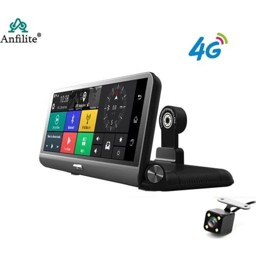 Anfilite 4G Android GPS Navigation ADAS 1080P Dash Cam Parking Monitor Dual Camera WIFI navigator with multinational maps