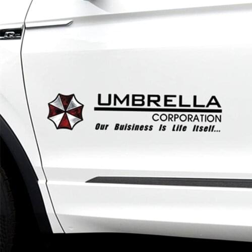 Car Stickers Umbrella Corporation Creative Decoration Decals For Head Auto Tuning Styling Vinyls 28x8cm D15