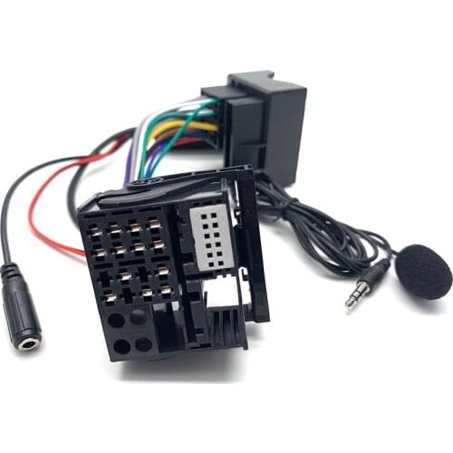 Car RD4 Radio Bluetooth Handsfree Adapter Music HIFI Sound AUX-IN Harness Cable For RD 4 Peugeot Citroen C2 C3 C4 207 307 12Pin