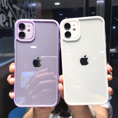 Bumper Shockproof Trasparent Phone Case For iPhone 12 Mini 11 Pro Max XR X XS 7 8 Plus SE 2020 Ultra Thin Clear TPU Back Cover