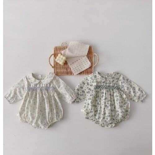 2021 new boys girls printed rompers cotton full sleeve autumn babys jumpsuit