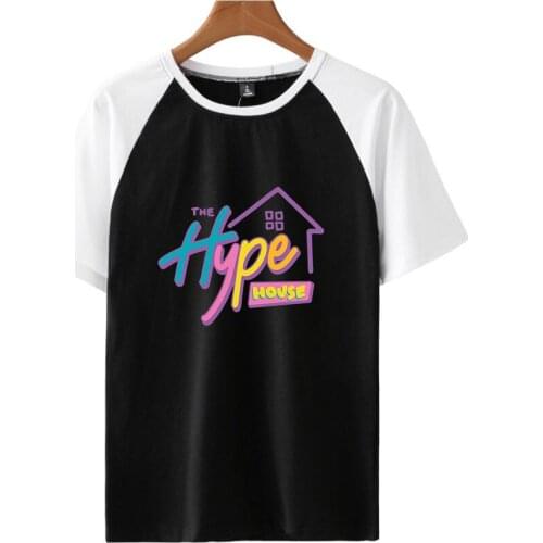T-shirt Tees Unisex Oversize O-neck Addison Rae Tops Kpop The Hype House Tshrit Charli D'amelio Short Sleeve Man/women Print